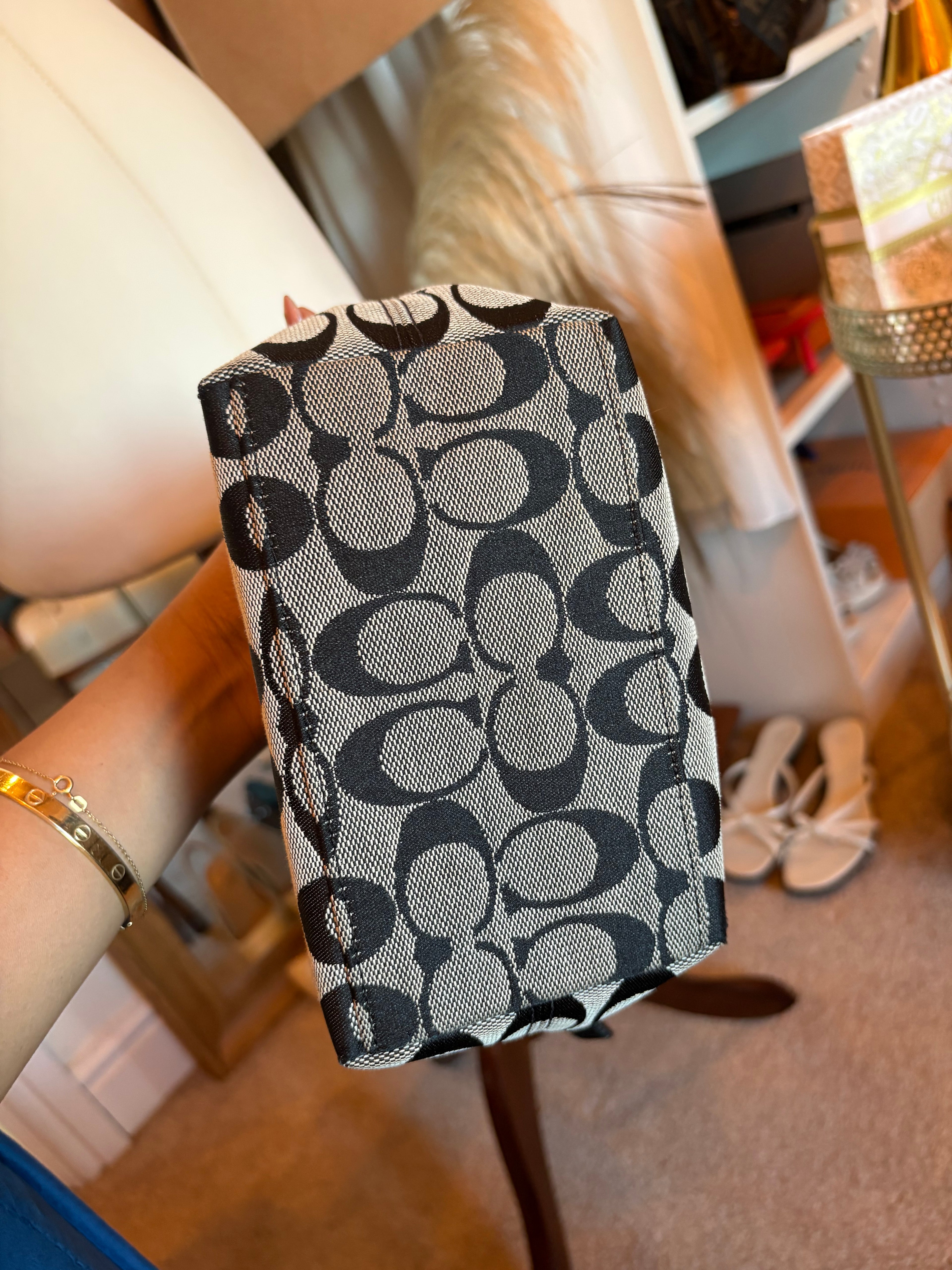 Coach black mini hobo bag